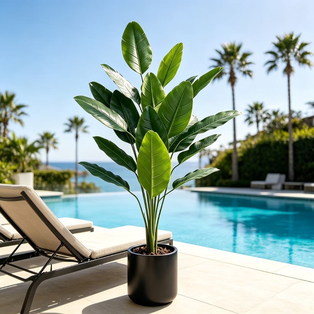 Fiddle Leaf Fig - 1PC 105cm 대형 인조 바나나 나무
