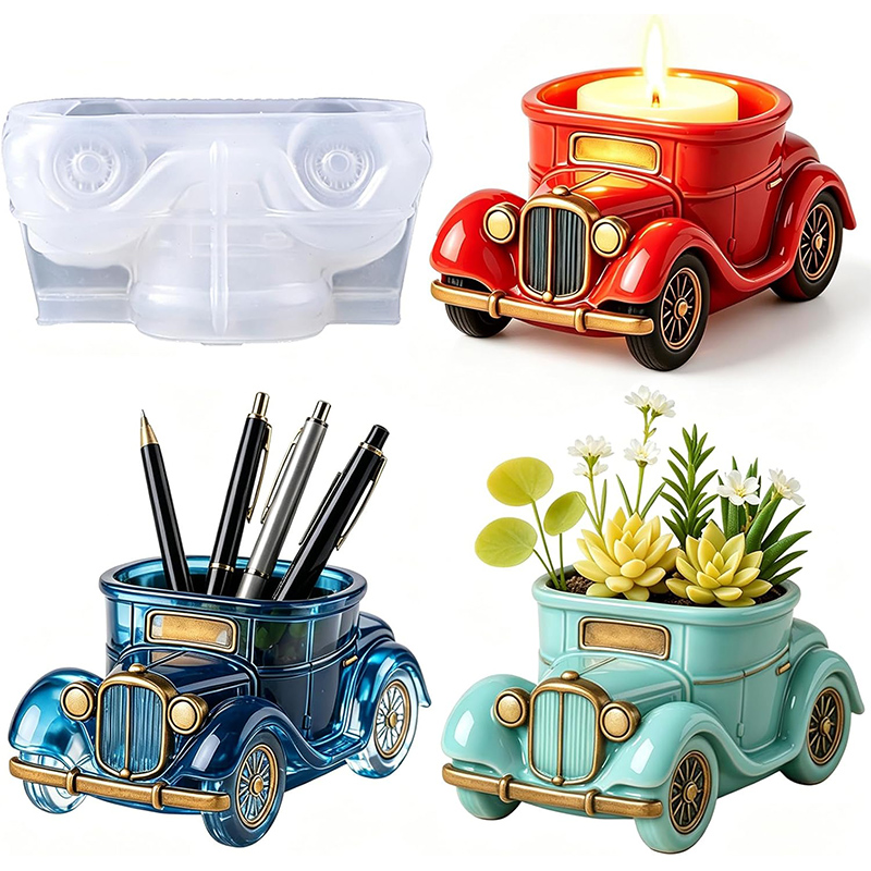 3D 빈티지 버스 자동차 다육식물 화분 실리콘 몰드 D - Succulent Set 리뷰 및 가격