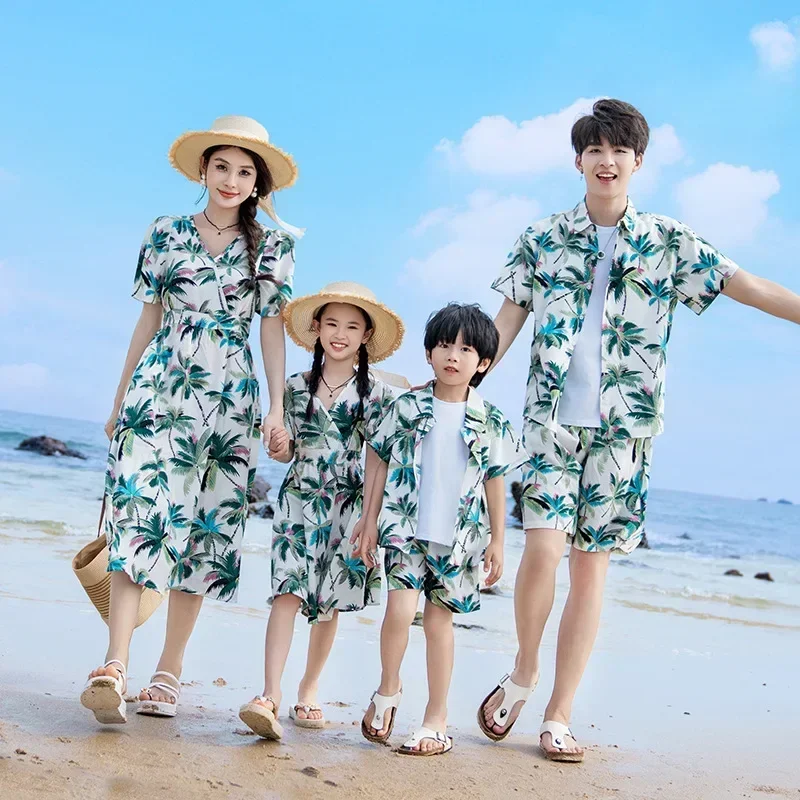 휴가 커플룩 부모-자녀 의류, 엄마 딸 원피스 아빠 아 - The Plant Parent 리뷰 및 가격