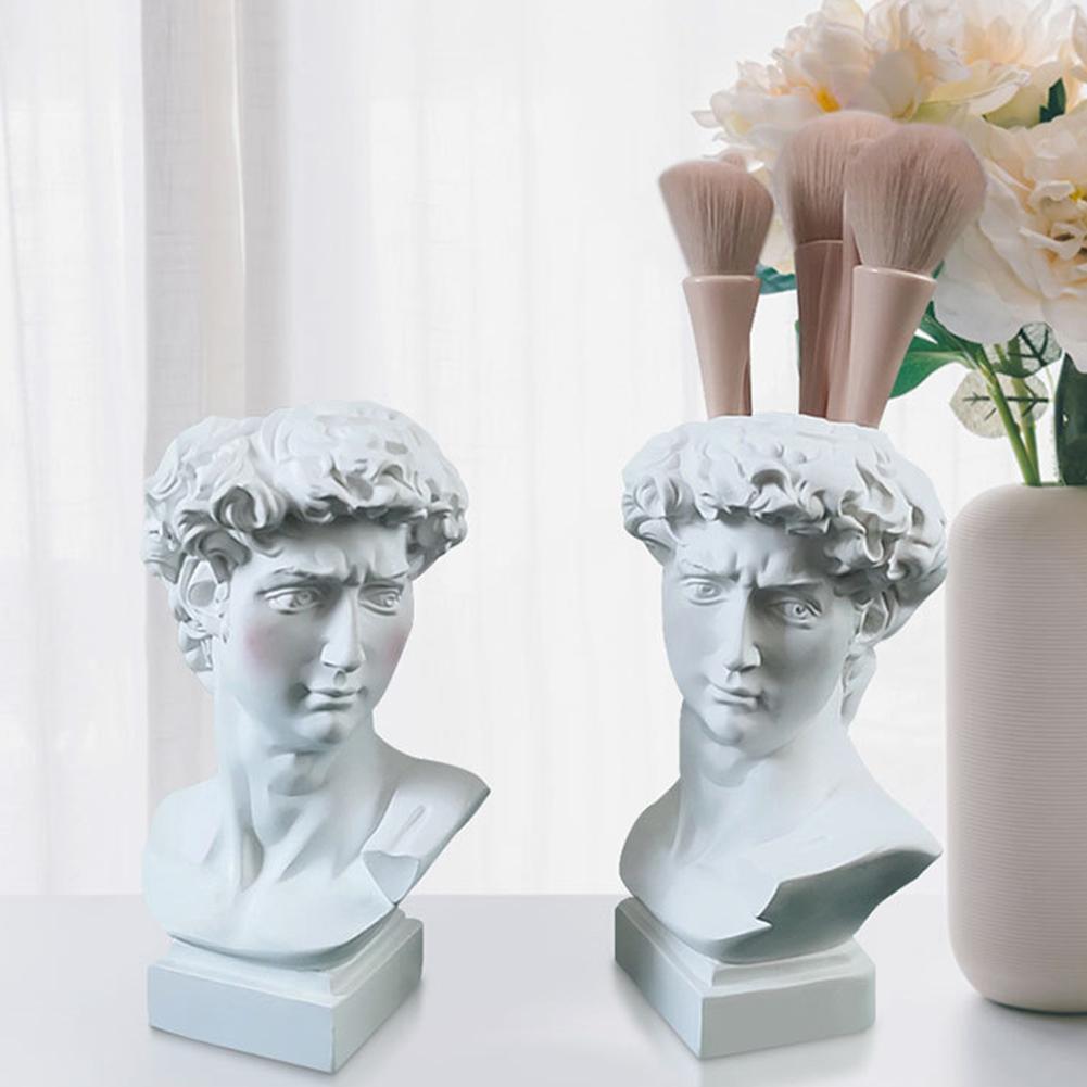 창의적인 펜 홀더 아트 꽃병 화장 브러쉬 보관함 초상화 - Terracotta Pot 리뷰 및 가격
