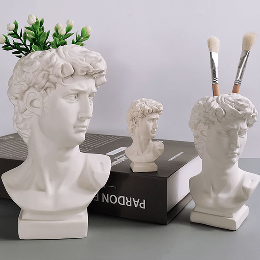창의적인 펜 홀더 아트 꽃병 화장 브러쉬 보관함 초상화 - Terracotta Pot 리뷰 및 가격