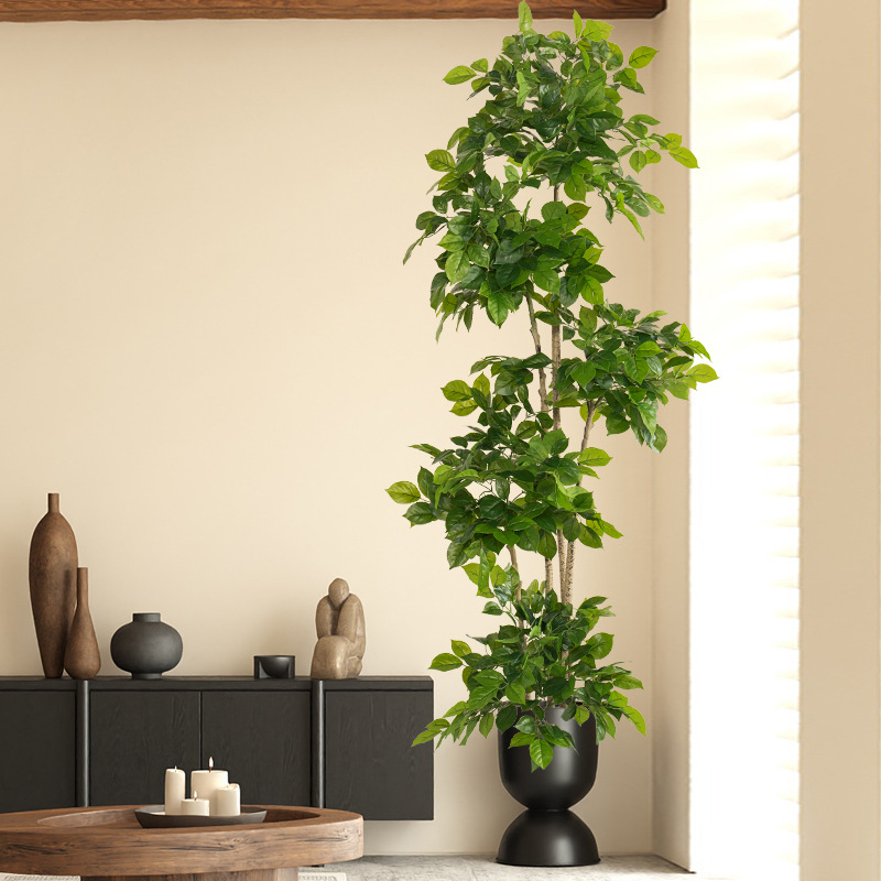 2-78in 대형 가짜 식물 인공 해피 트리 플라스틱  - Fiddle Leaf Fig 리뷰 및 가격