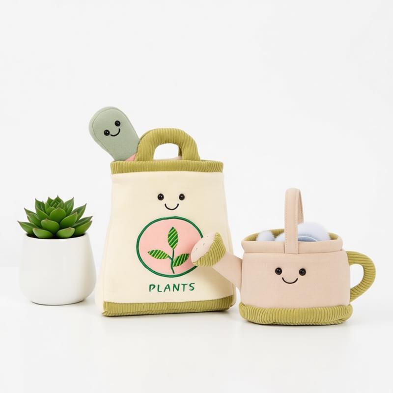 정원 가꾸기 플러시 장난감 식물 가방 드롭 삽 물뿌리개 - The Plant Parent 리뷰 및 가격