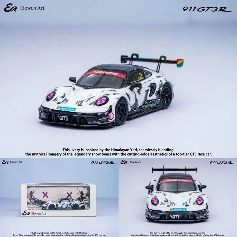 엘로웬 아트 1/64 포르쉐 911 GT3R 스노우 몬 - Monstera 리뷰 및 가격