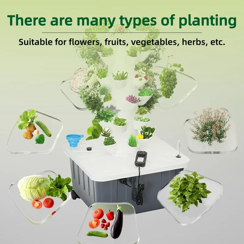 수경 재배 타워, 지능형 무토양 재배 시스템, 50개  - Indoor Plants 리뷰 및 가격