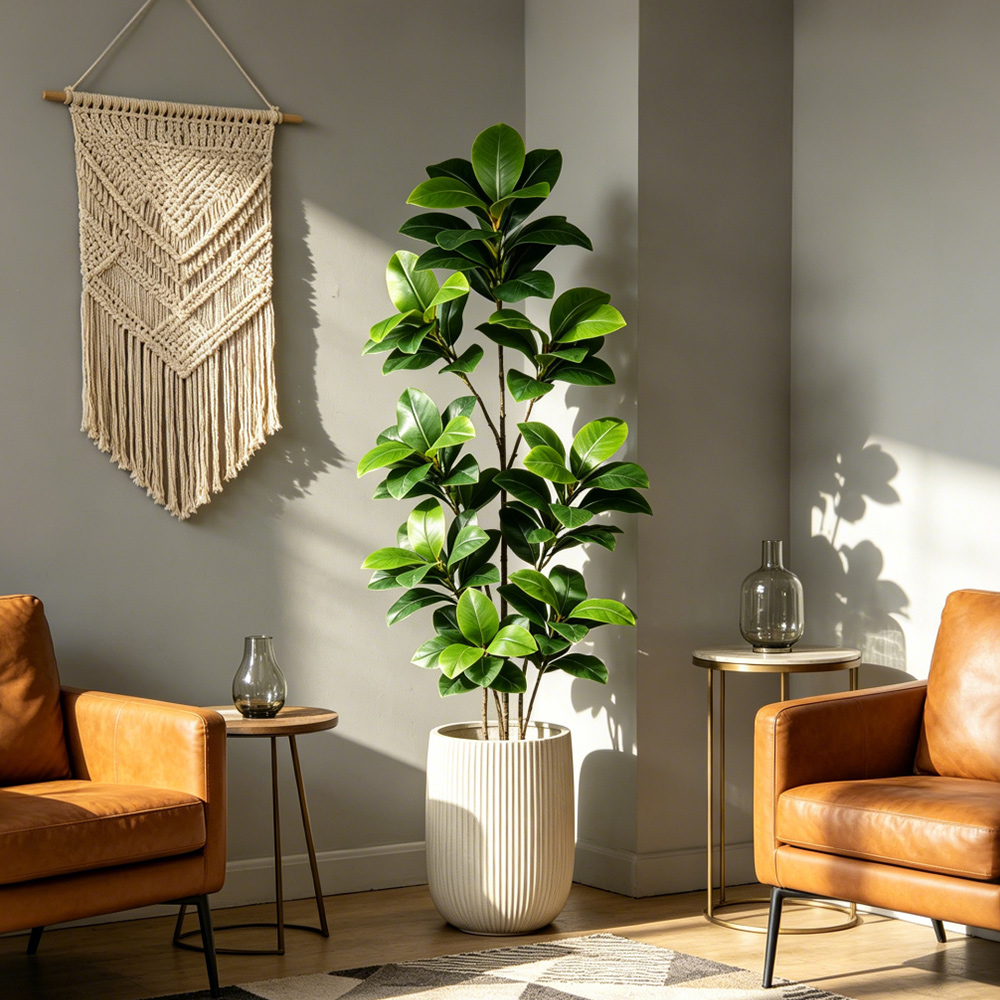 74-140cm 대형 인조 반얀트리 열대 피클리스 나무 - Fiddle Leaf Fig 리뷰 및 가격