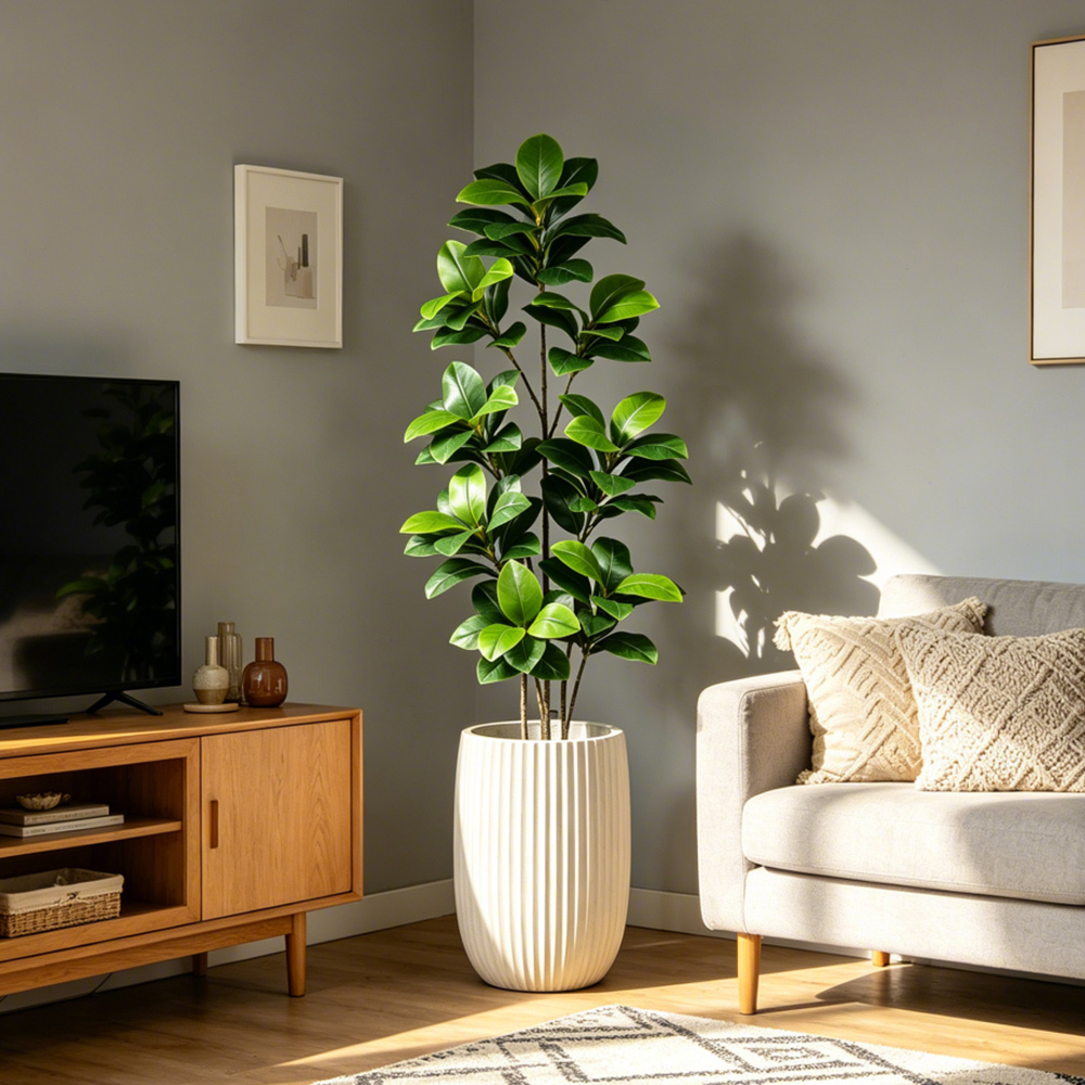 74-140cm 대형 인조 반얀트리 열대 피클리스 나무 - Fiddle Leaf Fig 리뷰 및 가격